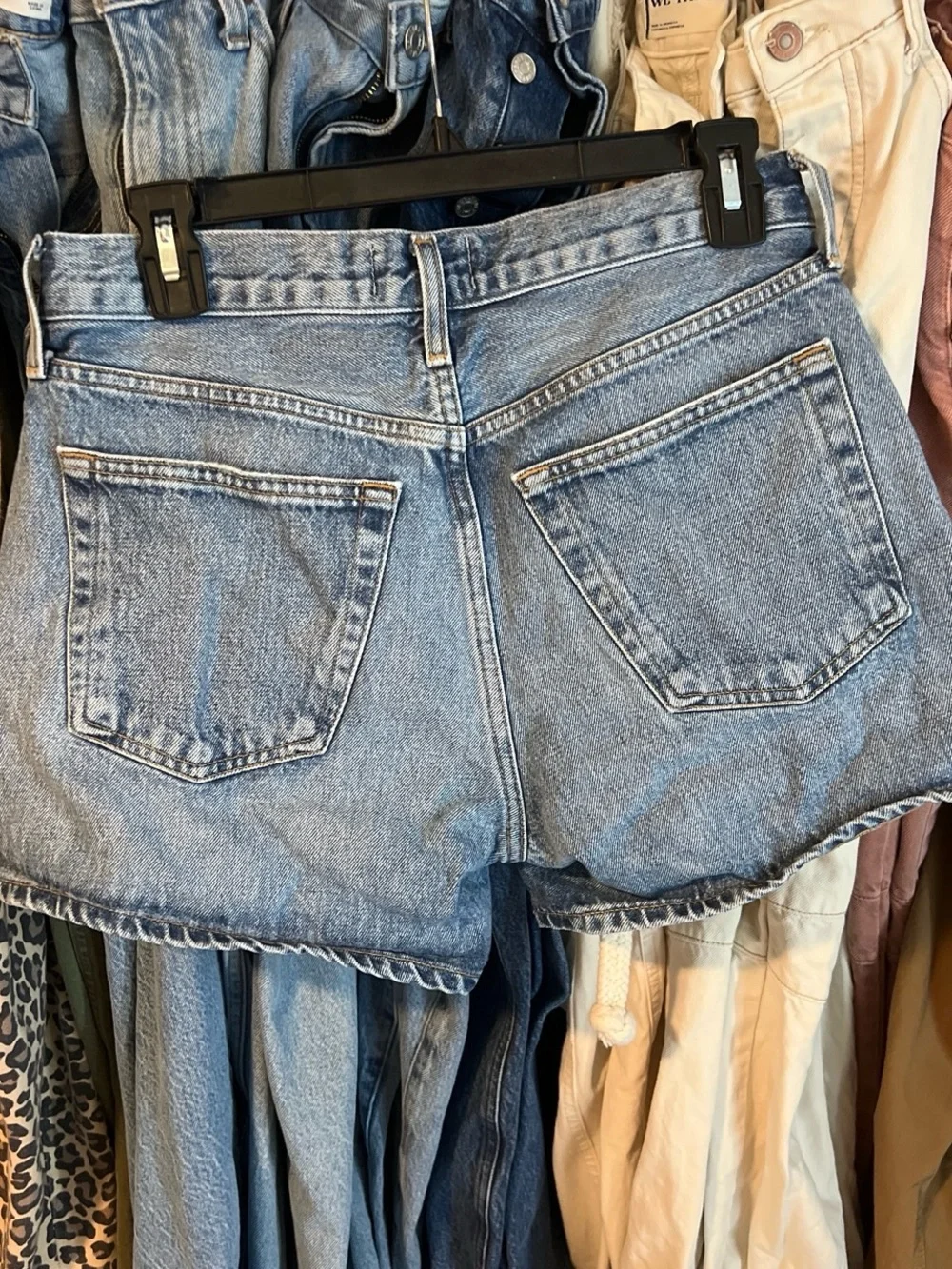 Agolde Parker Long Jean Shorts